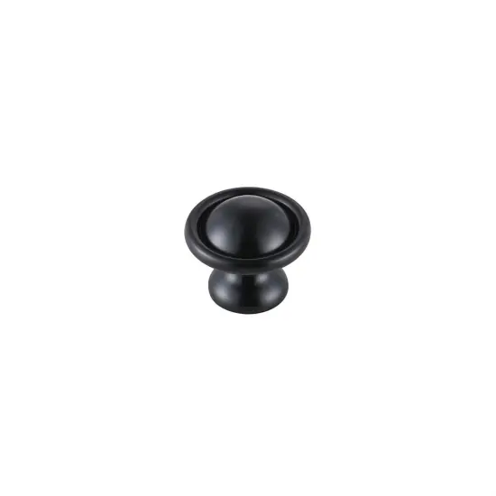 Kadea 1.2" Diameter Matte Black Mushroom Knob Multipack (Set of 10) {4}
