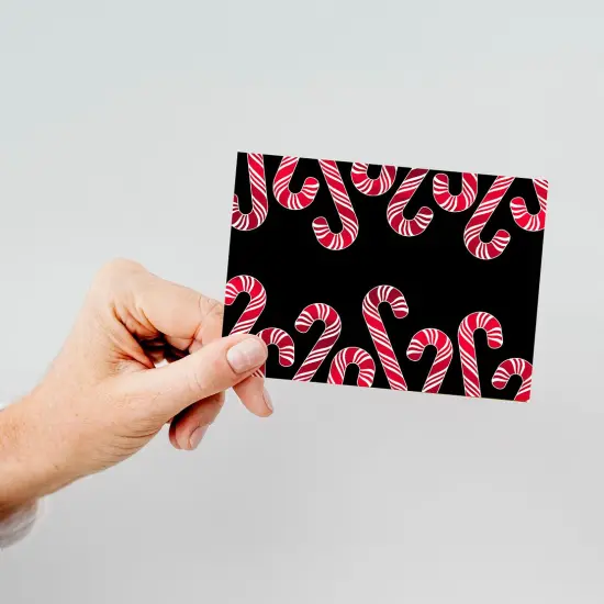 Great Papers! Note Card, Candy Cane with Red Foil, 4.875" x 3.375"(folded), 50 cards/red envelopes {4}