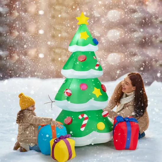 Inflatable Christmas Tree with 3 Gift Wrapped Boxes {3}