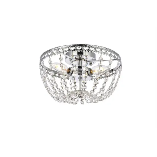 Kylie 12 inch flush mount in chrome {3}