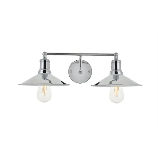 Etude 2 light chrome Wall Sconce {3}