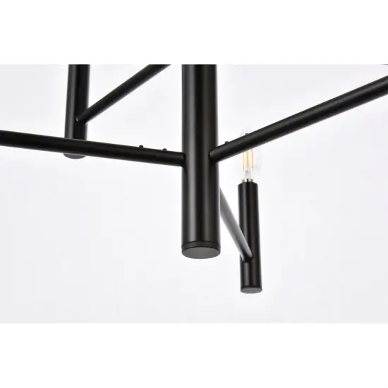 Carmella 6 lights pendant in black {4}