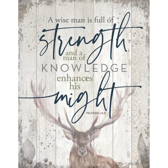 Dexsa A Wise Man Wood Plaque 11.75x15 {1}