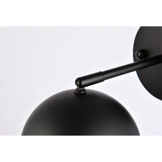 Othello 1 light black wall sconce {5}