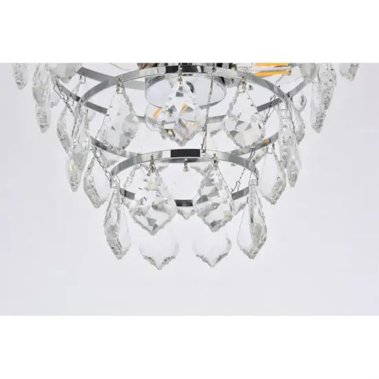 Ella 16 inch flush mount in chrome {4}