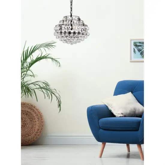 Savannah 16 inch pendant in black {2}