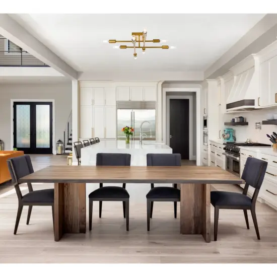 Script 8 lights brass flush mount {2}