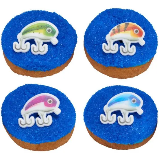 Fishing Lure Assortment Cupcake Rings, 12ct {6}