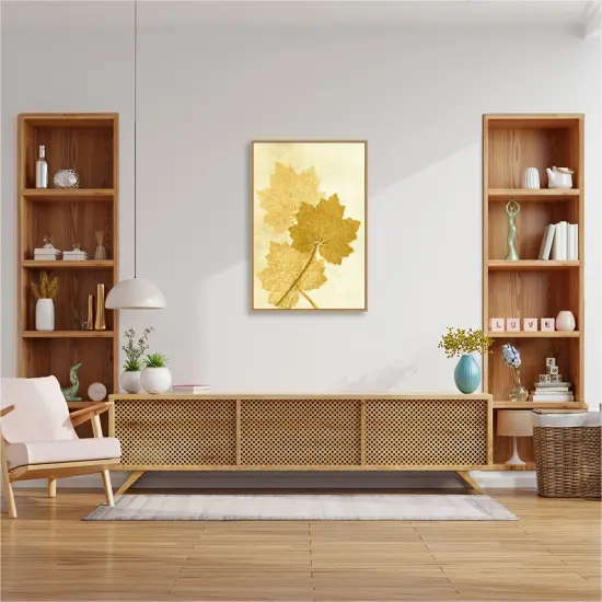 Amber Leaves by Pernille Folcarelli Canvas Art Framed {5}