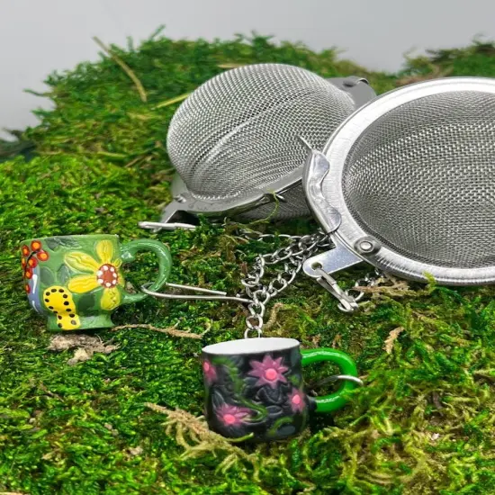 Tea Ball Infuser - Tea Cup Charm {4}