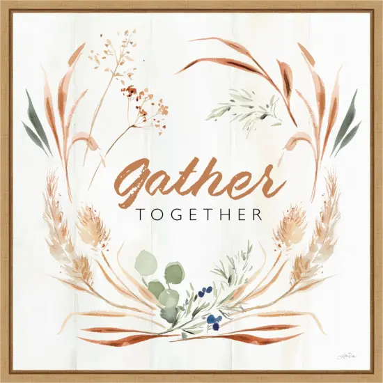 Autumn Ramble V Together by Katrina Pete Canvas Art Framed {1}