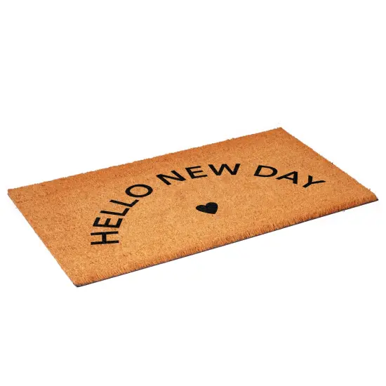 Calloway Mills Hello New Day Black Doormat {5}