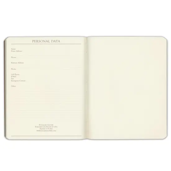 Gallery Leather Large Spiritual Journal - 9.75"x7.5" Acadia Tan {7}