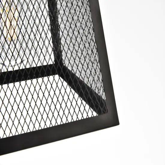 Talon Collection Pendant D9.8 H10.4 Lt:1 Matte Black Finish {5}