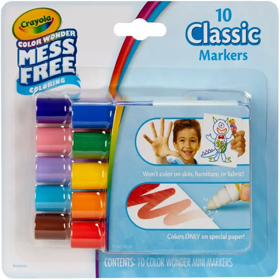 Crayola Color Wonder Mini Markers 10/Pkg-Classic {1}