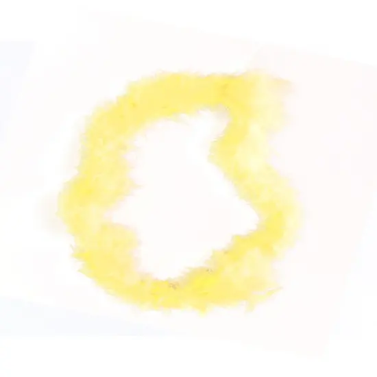 36" Yellow Hawaiian Fluffy Boa Lei Necklace Party Princess Costume Accessory {1}