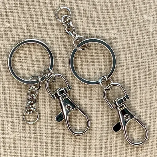 Jewelry Made By Me Key Ring 2/Pkg-Silver {3}
