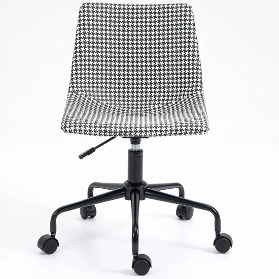 ISL Furnishings InterSpaceLiving Print Desk Chair (Houndstooth Vinyl/Black) {2}