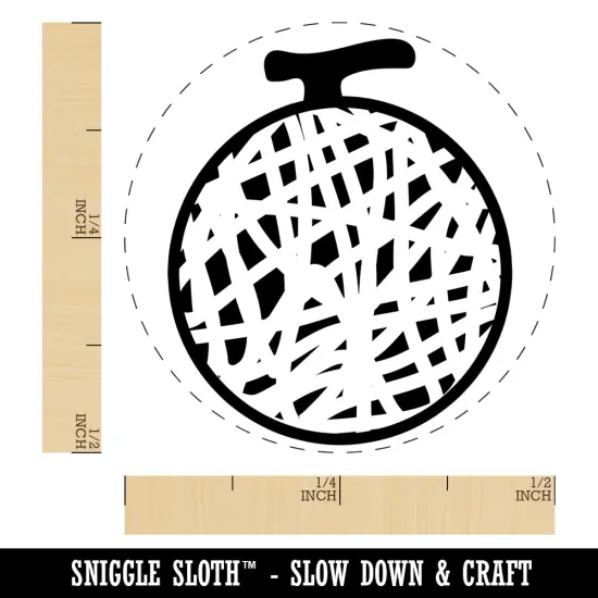 Sweet Honeydew Melon Fruit Self-Inking Rubber Stamp for Stamping Crafting Planners UV {1}