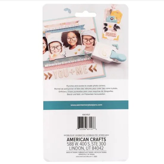 We R Memory Keepers Embossing Punch-1" Photo Corners 663157 by American Crafts {5}
