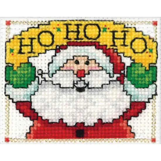 Design Works Counted Cross Stitch Kit 2"X3"-Ho Ho Ho {2}