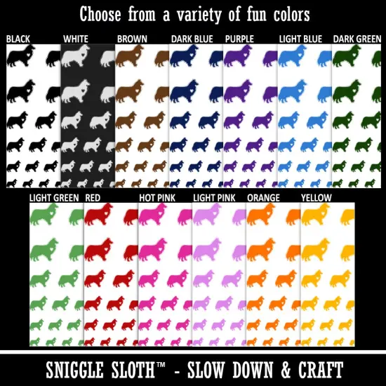 Rough Collie Dog with Heart Temporary Tattoo Water Resistant Fake Body Art Set Collection Light Pink {3}