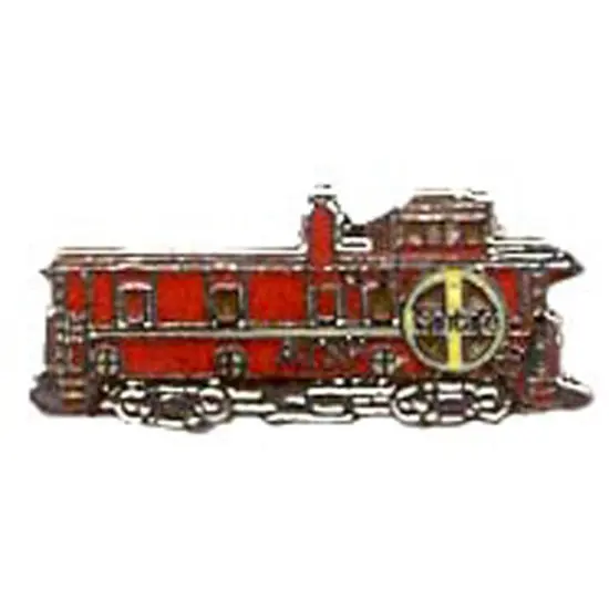 Santa Fe Caboose Railroad Pin 1" {1}