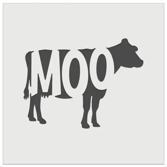 Cow Moo Farm Animal Wall Cookie DIY Craft Reusable Stencil {7}