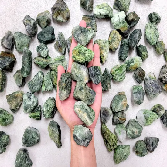 Rough Diopside Crystal Stones from Brazil - Bulk Raw Crystals {1}