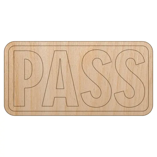 Test Result Pass Unfinished Wood Shape Piece Cutout for DIY Craft Projects {7}