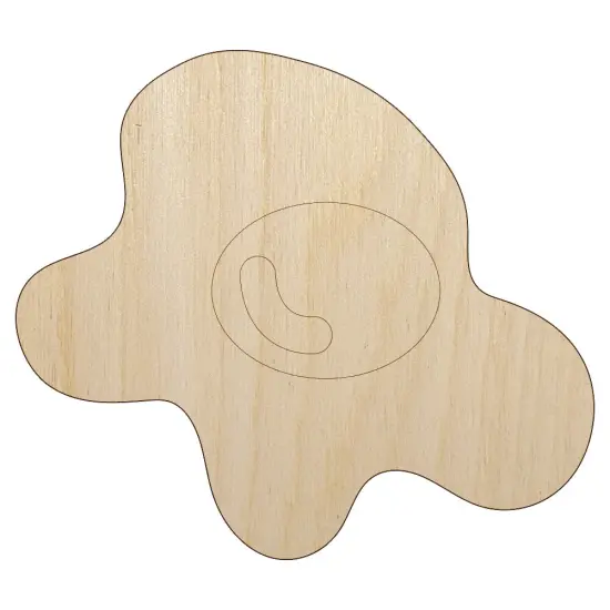 Egg Cooked Sunny Side Up Unfinished Wood Shape Piece Cutout for DIY Craft Projects {7}