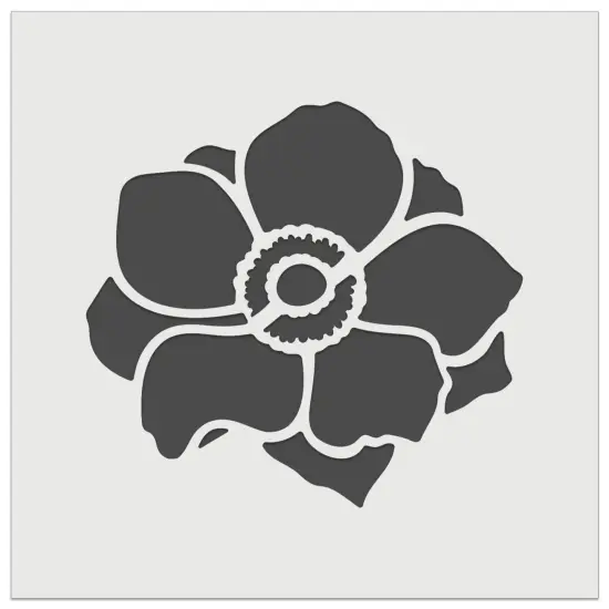 Anemone Flower Wall Cookie DIY Craft Reusable Stencil {7}