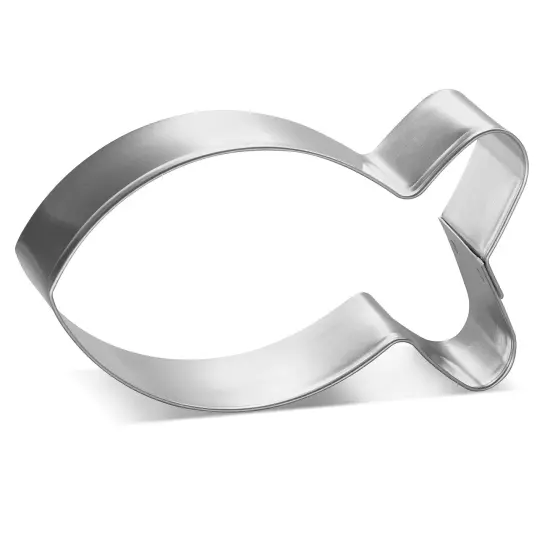 CookieCutter.Com Cute Fish Cookie Cutter 3.25 Inch &ndash;Tin Plated Steel Cookie Cutters &ndash; Made In The USA {1}