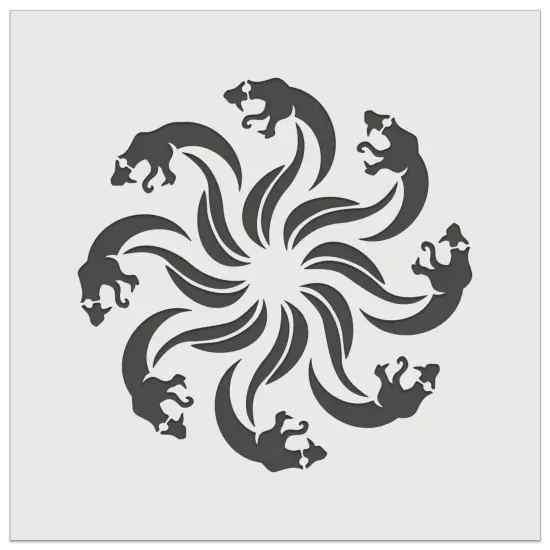 Hydra Naga Serpents Snakes Wall Cookie DIY Craft Reusable Stencil {2}