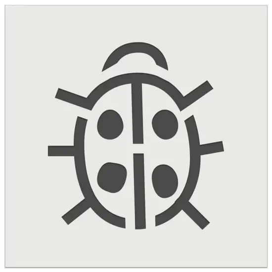 Cute Ladybug Wall Cookie DIY Craft Reusable Stencil {7}