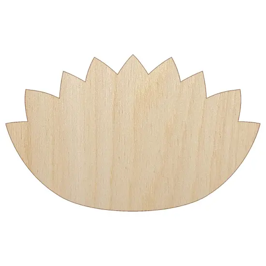 Yoga Lotus Flower Outline Unfinished Wood Shape Piece Cutout for DIY Craft Projects {7}