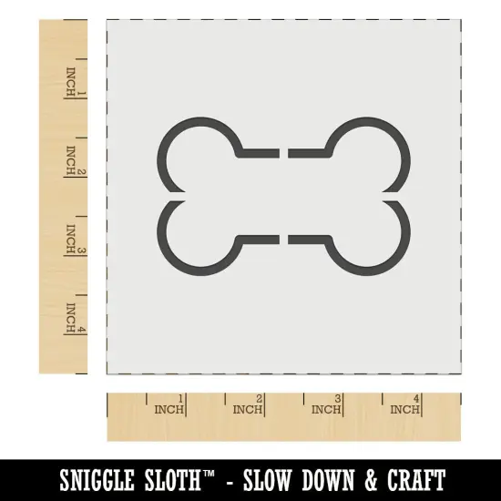 Dog Bone Outline Wall Cookie DIY Craft Reusable Stencil {7}