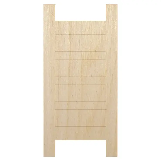 Ladder Solid Unfinished Wood Shape Piece Cutout for DIY Craft Projects {7}