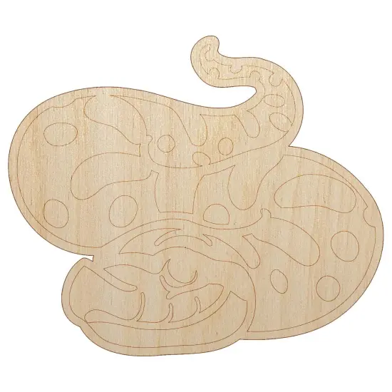 Cute Hognose Snake Unfinished Wood Shape Piece Cutout for DIY Craft Projects {7}