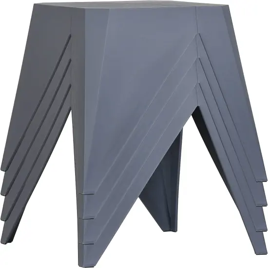 ISL Furnishings InterSpaceLiving Zuho Multi-USe Stool (2, Charcoal) {4}