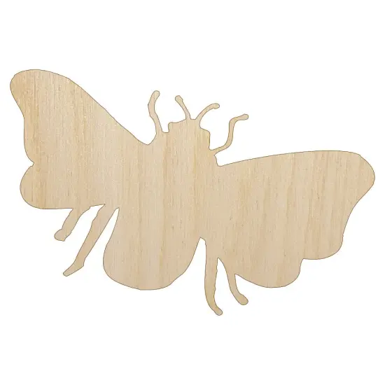 Bee Solid Unfinished Wood Shape Piece Cutout for DIY Craft Projects {1}
