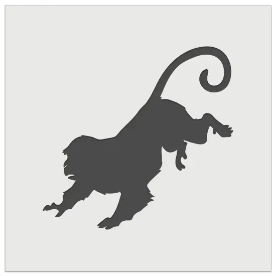 Running Monkey with Long Tail Wall Cookie DIY Craft Reusable Stencil {7}