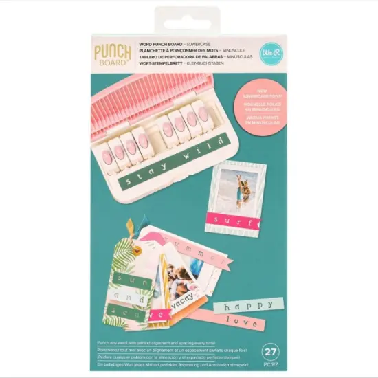 We R Memory Keepers Word Punch Board-Lowercase (27 PIECE) 661437 by American Crafts {4}