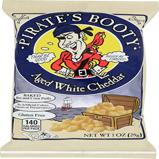 Snack Puffs, Aged White Cheddar, 1 oz(Case of 12) {3}