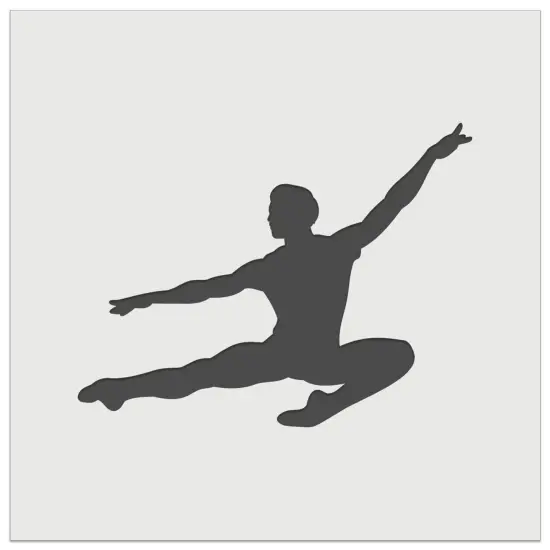 Male Ballet Dancer Jumping Man Boy Wall Cookie DIY Craft Reusable Stencil {7}