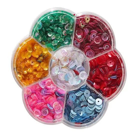 Buttons Galore and More Bulk Sequins - 7 Unique Bright Colors for Crafts {1}