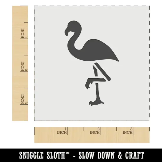 Standing Flamingo Wall Cookie DIY Craft Reusable Stencil {6}