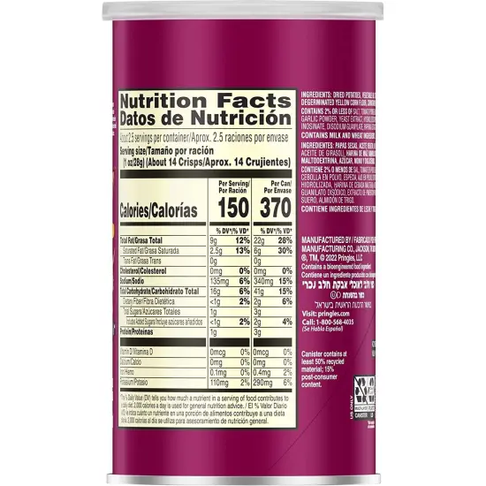 BBQ Potato Crisps Chips, Lunch Snacks Pack, 2.5oz - Case of 12 {3}