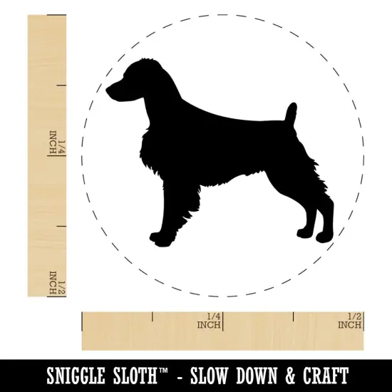 Brittany Spaniel Dog Solid Self-Inking Rubber Stamp Ink Stamper for Stamping Crafting Planners Fuchsia {1}