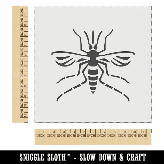 Mosquito Pest Insect Bug Wall Cookie DIY Craft Reusable Stencil {1}